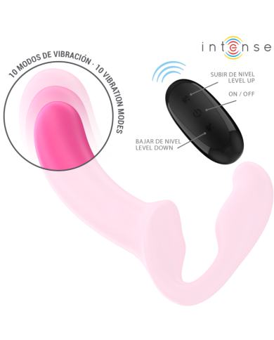 INTENSE AMY VIBRADOR DOBLE 20 CM ROSA CONTROL REMOTO