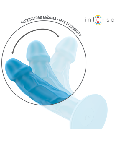 INTENSE PHOEBE VIBRADOR REALISTICO 10 VIBRACIONES AZUL CONTROL REMOTO