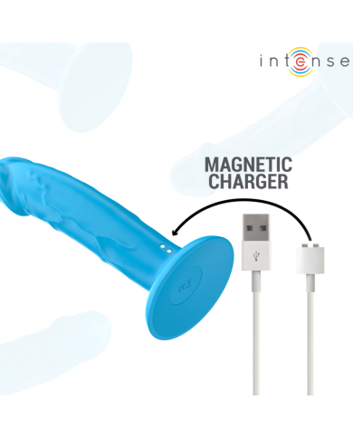 INTENSE PHOEBE VIBRADOR REALISTICO 10 VIBRACIONES AZUL CONTROL REMOTO