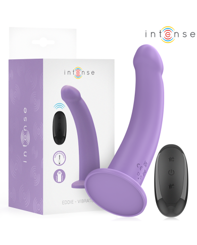 INTENSE EDDIE VIBRADOR 175 CM 10 VIBRACIONES MORADO CONTROL REMOTO