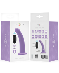 INTENSE EDDIE VIBRADOR 175 CM 10 VIBRACIONES MORADO CONTROL REMOTO