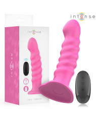 INTENSE CINDY VIBRADOR TALLA L DISENO EN ESPIRAL 10 VIBRACIONES ROSA CONTROL REMOTO