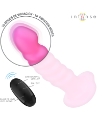INTENSE CINDY VIBRADOR TALLA L DISENO EN ESPIRAL 10 VIBRACIONES ROSA CONTROL REMOTO