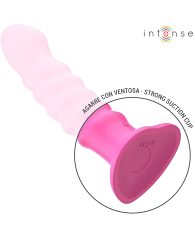 INTENSE CINDY VIBRADOR TALLA L DISENO EN ESPIRAL 10 VIBRACIONES ROSA CONTROL REMOTO