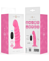 INTENSE CINDY VIBRADOR TALLA L DISENO EN ESPIRAL 10 VIBRACIONES ROSA CONTROL REMOTO