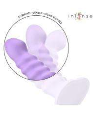INTENSE BRENDA VIBRADOR TALLA M DISENO EN ESPIRAL 10 VIBRACIONES MORADO CONTROL REMOTO