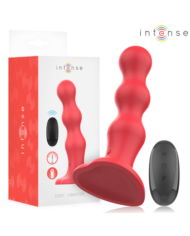 INTENSE CODY VIBRADOR CON VENTOSA ROJO CONTROL REMOTO