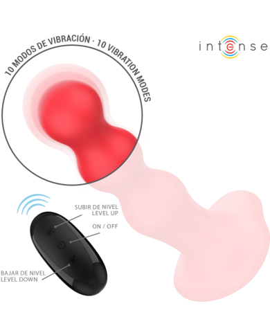 INTENSE CODY VIBRADOR CON VENTOSA ROJO CONTROL REMOTO