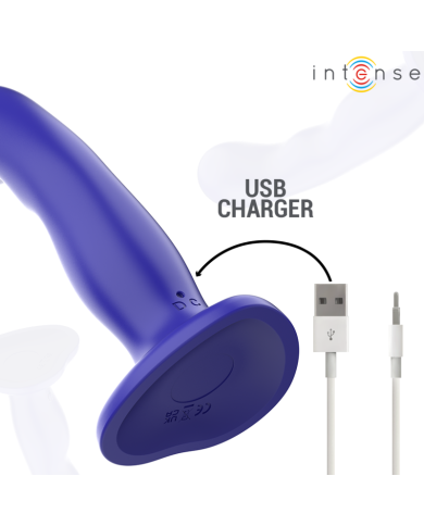 INTENSE SHORTY VIBRADOR CON VENTOSA AZUL CONTROL REMOTO