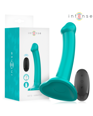 INTENSE KATIE VIBRADOR CON VENTOSA 10 VIBRACIONES AZUL OSCURO CONTROL REMOTO