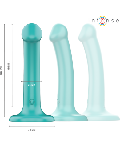 INTENSE KATIE VIBRADOR CON VENTOSA 10 VIBRACIONES AZUL OSCURO CONTROL REMOTO