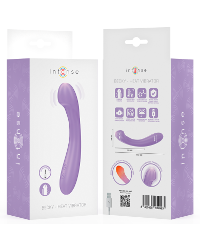 INTENSE BECKY VIBRADOR 19 CM CALENTABLE 7 VIBRACIONES MORADO