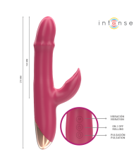 INTENSE CHLOE VIBRADOR MULTIFUNCION 3 EN 1 ROJO