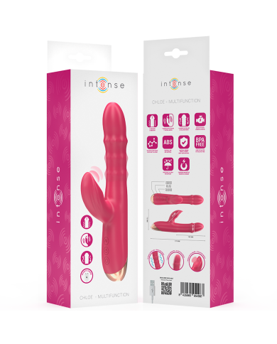 INTENSE CHLOE VIBRADOR MULTIFUNCION 3 EN 1 ROJO