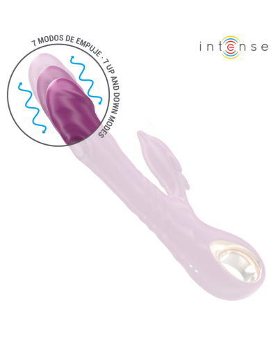 INTENSE HALLE VIBRADOR MULTIFUNCION CON LENGUA ESTIMULADORA EN FORMA DE DELFIN MORADO