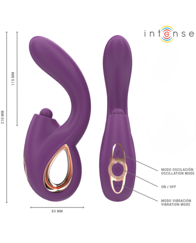 INTENSE LALI VIBRADOR PUNTO G MULTIFUNCION ESTIMULACION EMPUJE VIBRACION MORADO