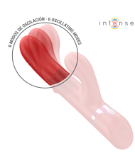 INTENSE LELE VIBRADOR MULTIFUNCION ROTATORIO OSCILACION ESTIMULACION ROJO