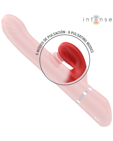 INTENSE LELE VIBRADOR MULTIFUNCION ROTATORIO OSCILACION ESTIMULACION ROJO