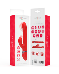 INTENSE LELE VIBRADOR MULTIFUNCION ROTATORIO OSCILACION ESTIMULACION ROJO