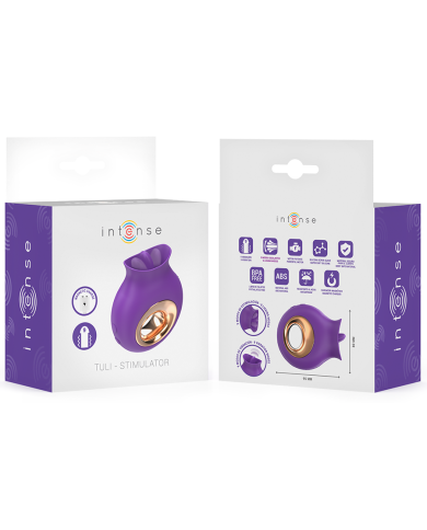 INTENSE TULI ESTIMULADOR CLITORIS 9 VIBRACIONES 9 OSCILACIONES MORADO