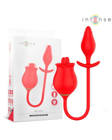 INTENSE MELANIE DOBLE ESTIMULADOR CLITORIS CON LENGUA ZIGZAG