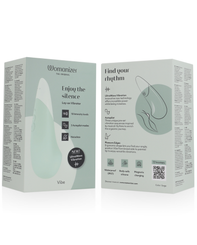 WOMANIZER VIBE VIBRADOR LAY ON SILENCIOSO VERDE CLARO