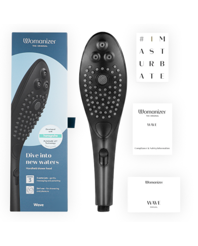 WOMANIZER WAVE CABEZAL DE DUCHA ESTIMULADOR DE CLITORIS NEGRO