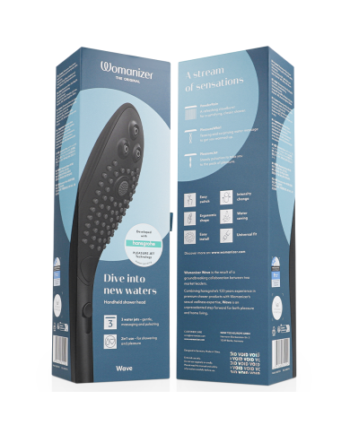 WOMANIZER WAVE CABEZAL DE DUCHA ESTIMULADOR DE CLITORIS NEGRO