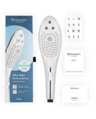 WOMANIZER WAVE CABEZAL DE DUCHA ESTIMULADOR DE CLITORIS PLATEADO