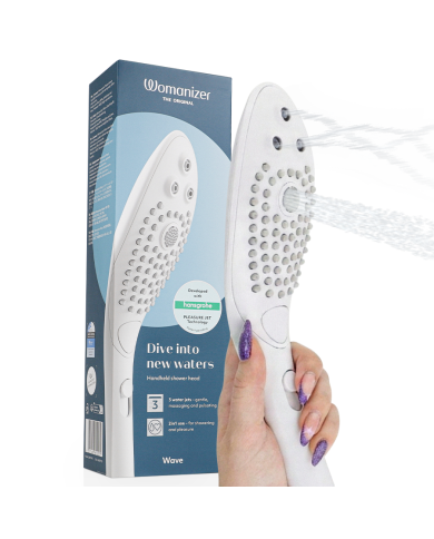 WOMANIZER WAVE CABEZAL DE DUCHA ESTIMULADOR DE CLITORIS BLANCO