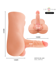 INTENSE DEEP TOUCH DAMIEN TORSO CON DILDO REALISTICO CON EMPUJE Y VIBRACION CONTROL REMOTO 35 KG