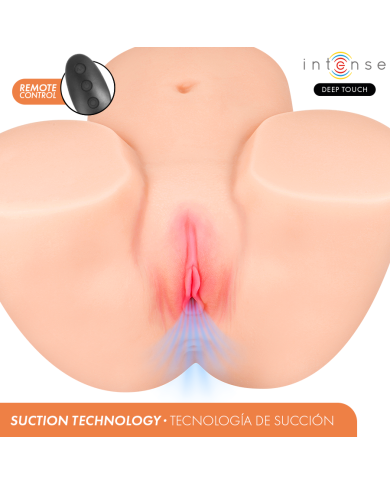 INTENSE DEEP TOUCH GINGER MASTURBADOR VAGINA CON EFECTO SUCCION CALOR VIBRACION Y VOZ CON CONTROL REMOTO 53 KG