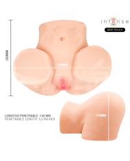 INTENSE DEEP TOUCH GINGER MASTURBADOR VAGINA CON EFECTO SUCCION CALOR VIBRACION Y VOZ CON CONTROL REMOTO 53 KG