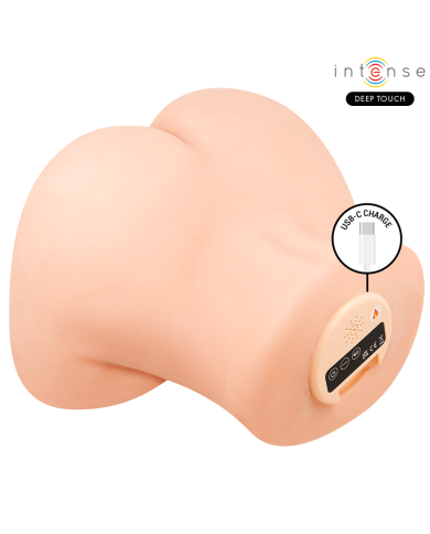 INTENSE DEEP TOUCH GINGER MASTURBADOR VAGINA CON EFECTO SUCCION CALOR VIBRACION Y VOZ CON CONTROL REMOTO 53 KG
