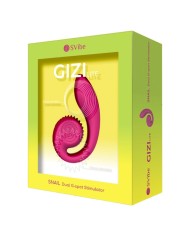 SNAIL VIBE GIZI LITE VIBRADOR DUAL PUNTO G Y CLITORIS ROSA