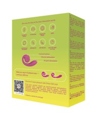 SNAIL VIBE GIZI LITE VIBRADOR DUAL PUNTO G Y CLITORIS ROSA