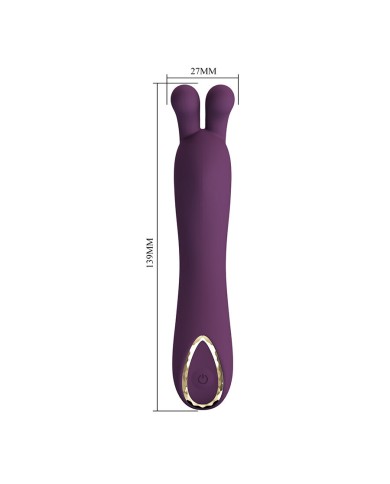 PRETTY LOVE DJ RABBIT VIBRADOR PUNTO G MORADO