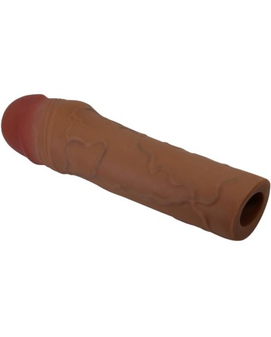 PRETTY LOVE CHANE FUNDA PARA PENE CON EXTENSION DE 5 CM MULATO PRETTY LOVE CHANE FUNDA PARA PENE CON EXTENSION DE 5 CM MULATO
