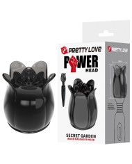 PRETTY LOVE SECRET GARDEN CABEZAL MASAJEADOR NEGRO