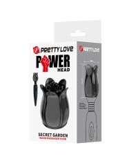 PRETTY LOVE SECRET GARDEN CABEZAL MASAJEADOR NEGRO