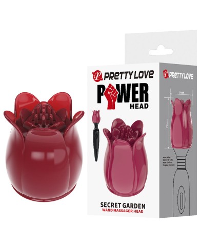 PRETTY LOVE SECRET GARDEN CABEZAL MASAJEADOR ROSA