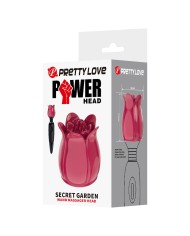 PRETTY LOVE SECRET GARDEN CABEZAL MASAJEADOR ROSA