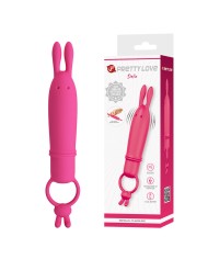 PRETTY LOVE DELIA VIBRADOR RABBIT CON ANILLO DE SUJECION