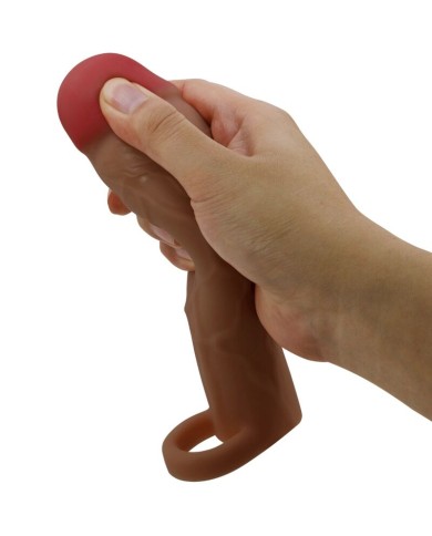 PRETTY LOVE HANI FUNDA PARA PENE CON EXTENSION DE 5 CM MULATO PRETTY LOVE HANI FUNDA PARA PENE CON EXTENSION DE 5 CM MULATO