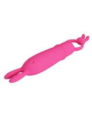 PRETTY LOVE DELIA VIBRADOR RABBIT CON ANILLO DE SUJECION