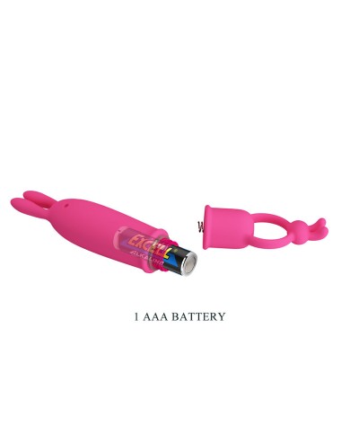 PRETTY LOVE DELIA VIBRADOR RABBIT CON ANILLO DE SUJECION