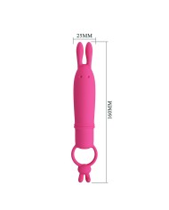 PRETTY LOVE DELIA VIBRADOR RABBIT CON ANILLO DE SUJECION