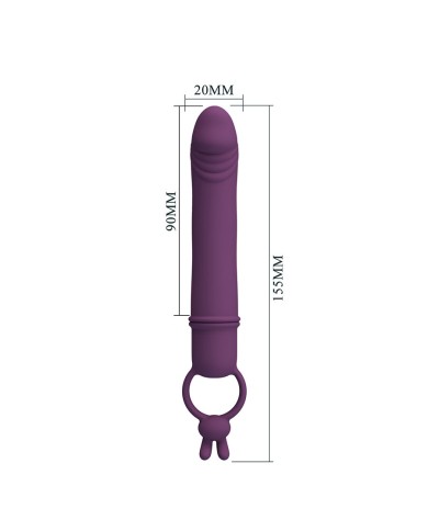PRETTY LOVE CORA VIBRADOR FORMA PENE CON ANILLO DE SUJECION