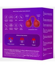 SNAIL VIBE TWINN VIBRADOR DE DEDO CEREZA