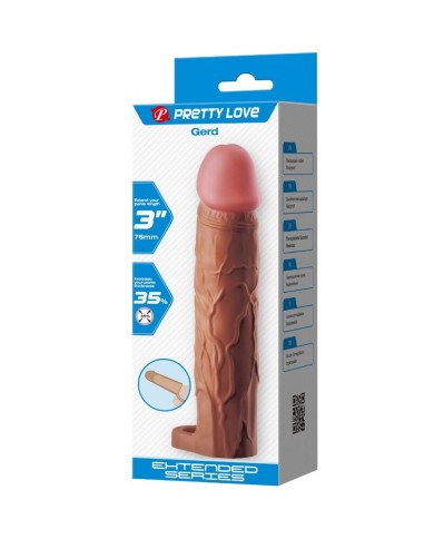 PRETTY LOVE GERD FUNDA PARA PENE CON EXTENSION DE 76 CM MULATO PRETTY LOVE GERD FUNDA PARA PENE CON EXTENSION DE 76 CM MULATO